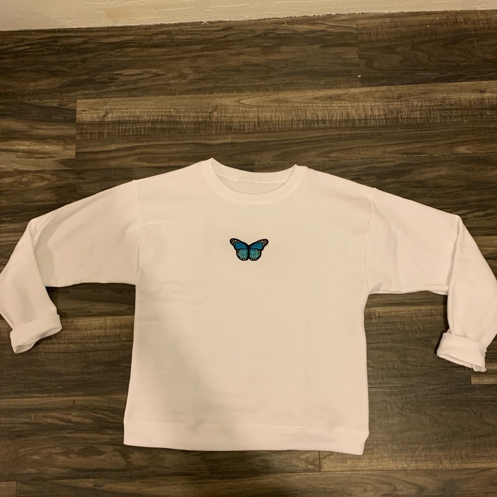 Blue Butterfly Crewneck!